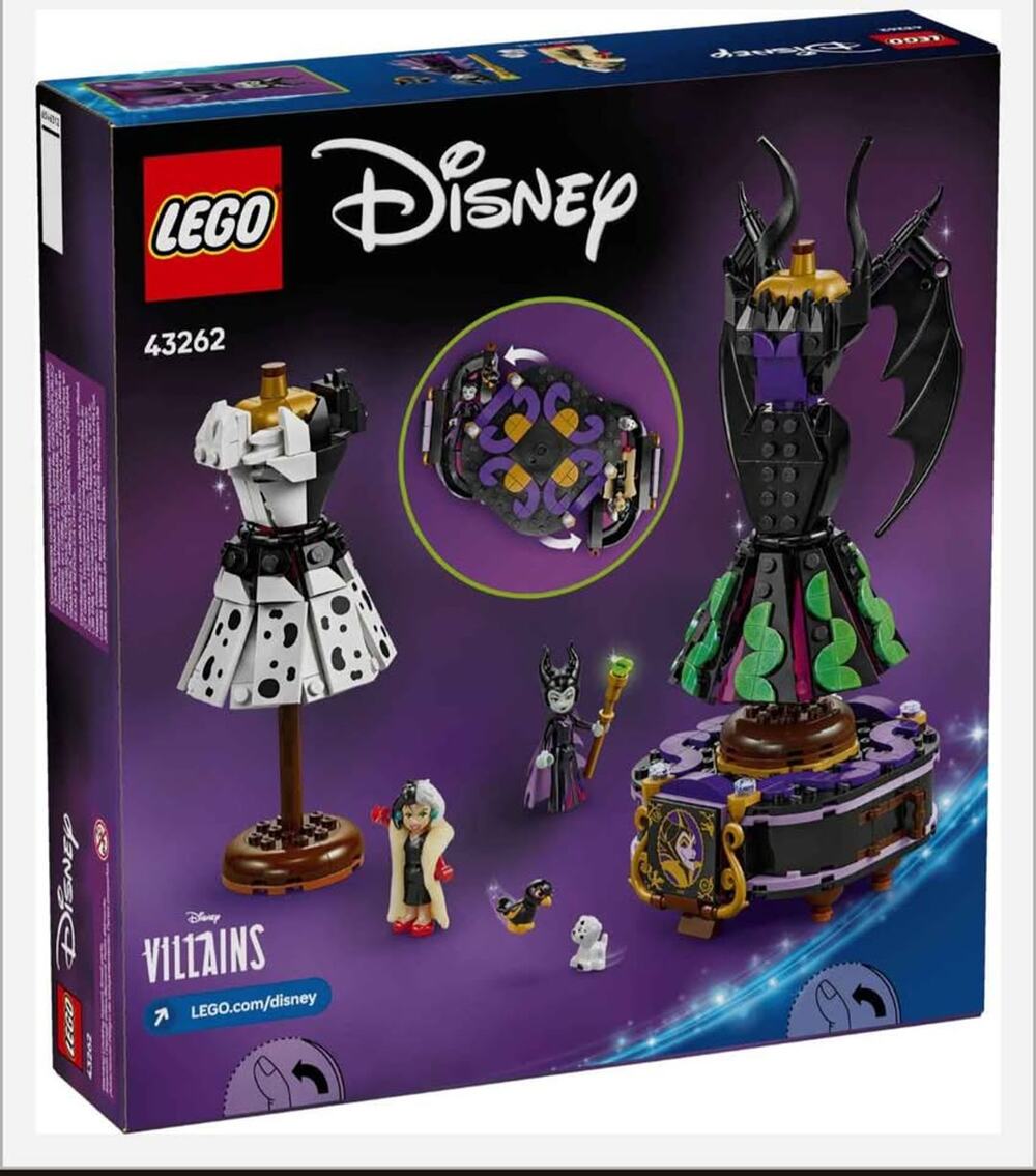 LEGO Disney Villains Maleficent & Cruella De Vil’s Dresses – Set 43262